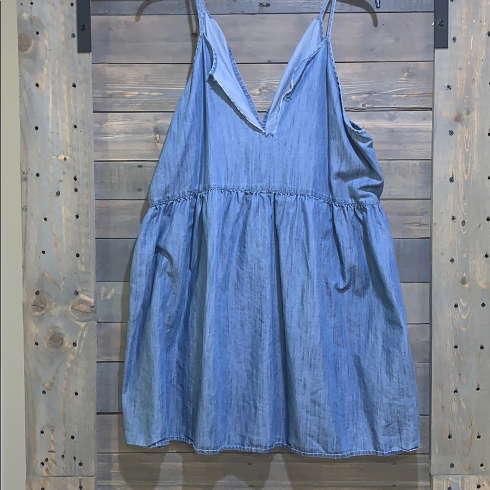 Arizona Jeans Jean Dress with Cute V-Neckline